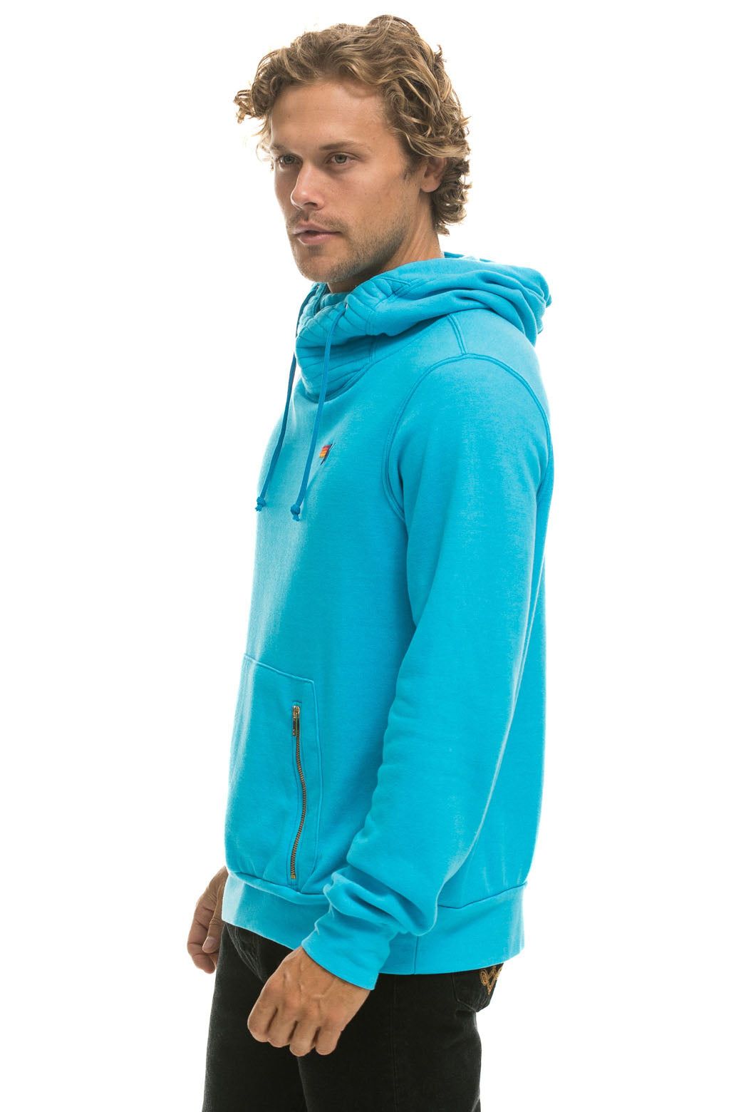 NINJA PULLOVER HOODIE - NEON BLUE sold by Aviator Nation product image thumbnail 4