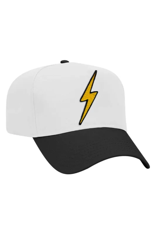 BOLT - VINTAGE LOW RISE TWILL HAT sold by Aviator Nation