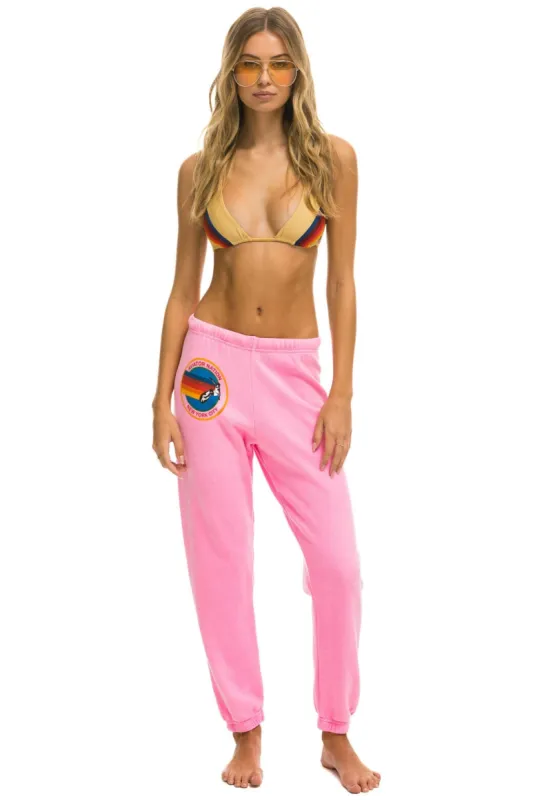 AVIATOR NATION NEW YORK CITY SWEATPANTS - NEON PINK sold by Aviator Nation