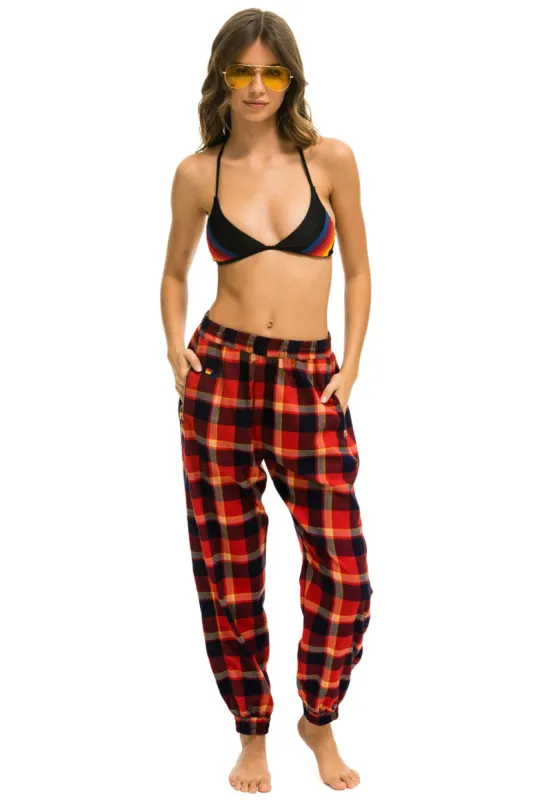 PLAID LODGE PANT - RUGBY PLAID sold by Aviator Nation