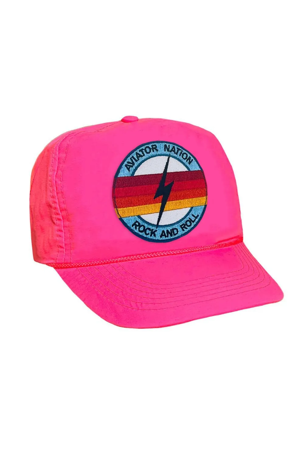 ROCK AND ROLL BOLT - VINTAGE NYLON TRUCKER HAT sold by Aviator Nation product image thumbnail 2