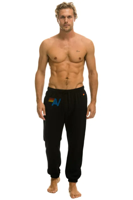 LOGO SWEATPANTS - BLACK sold by Aviator Nation