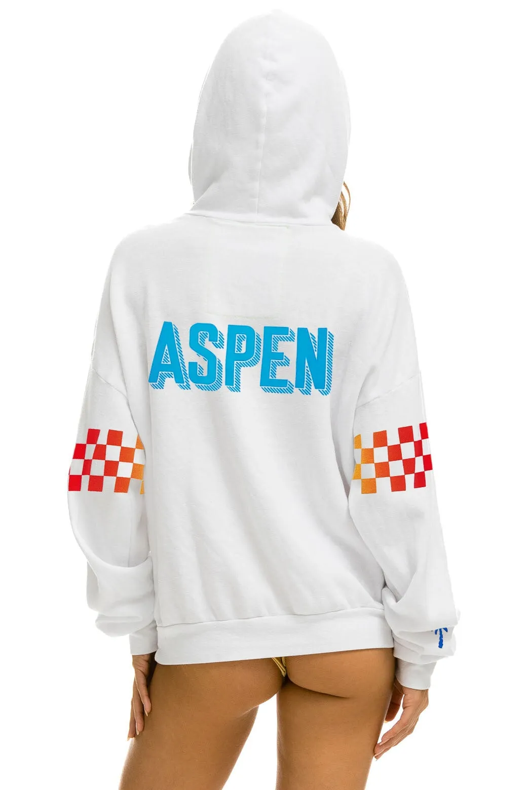 PALM TREE FESTIVAL ASPEN 2023 PULLOVER HOODIE RELAXED - WHITE sold by Aviator Nation product image thumbnail 4