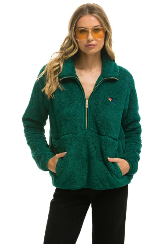 TEDDY UNISEX HALF ZIP JACKET - AMAZON sold by Aviator Nation