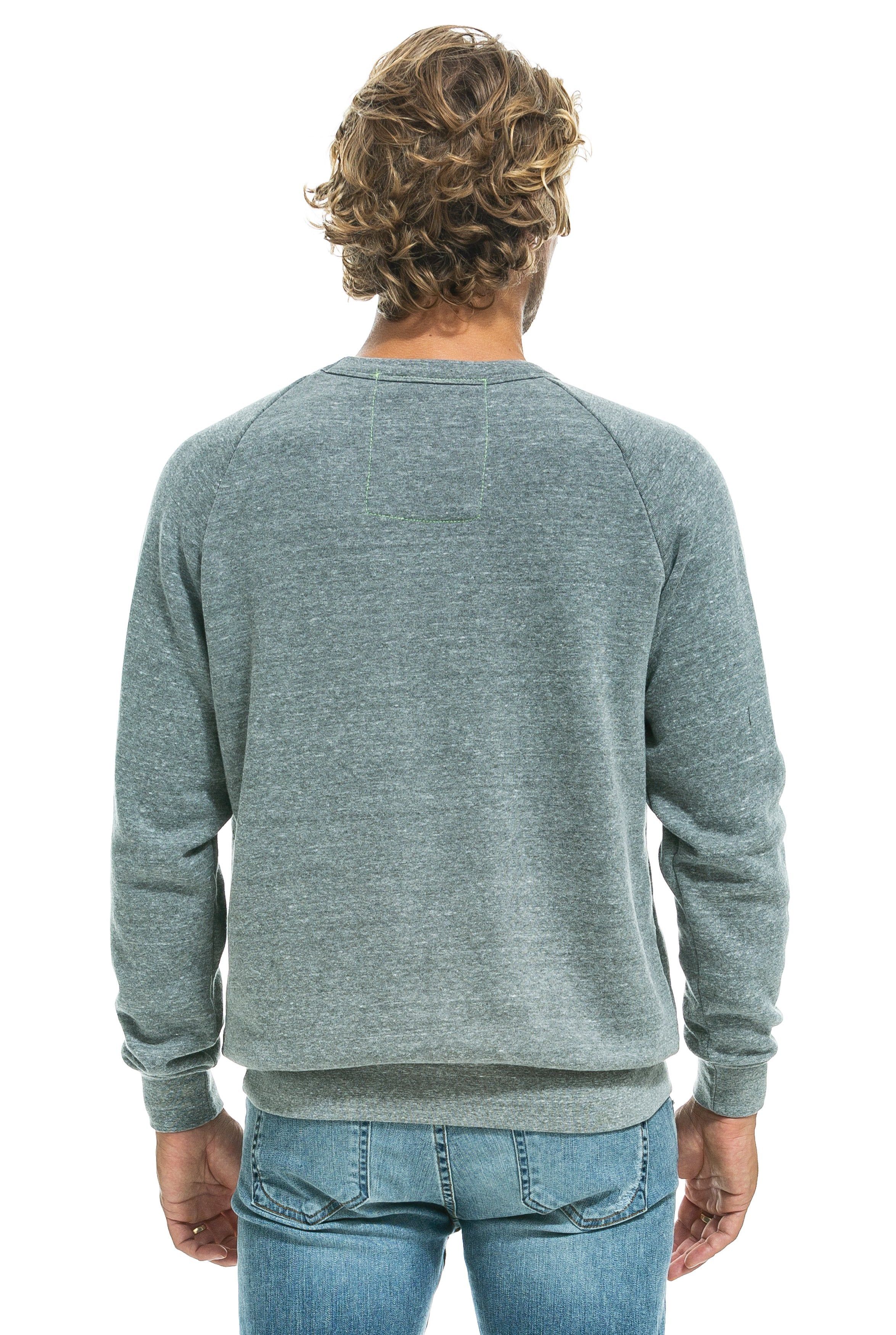 LOGO STITCH CREW SWEATSHIRT - HEATHER GREY sold by Aviator Nation product image thumbnail 5