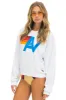 LOGO RELAXED CREW SWEATSHIRT - WHITE sold by Aviator Nation
