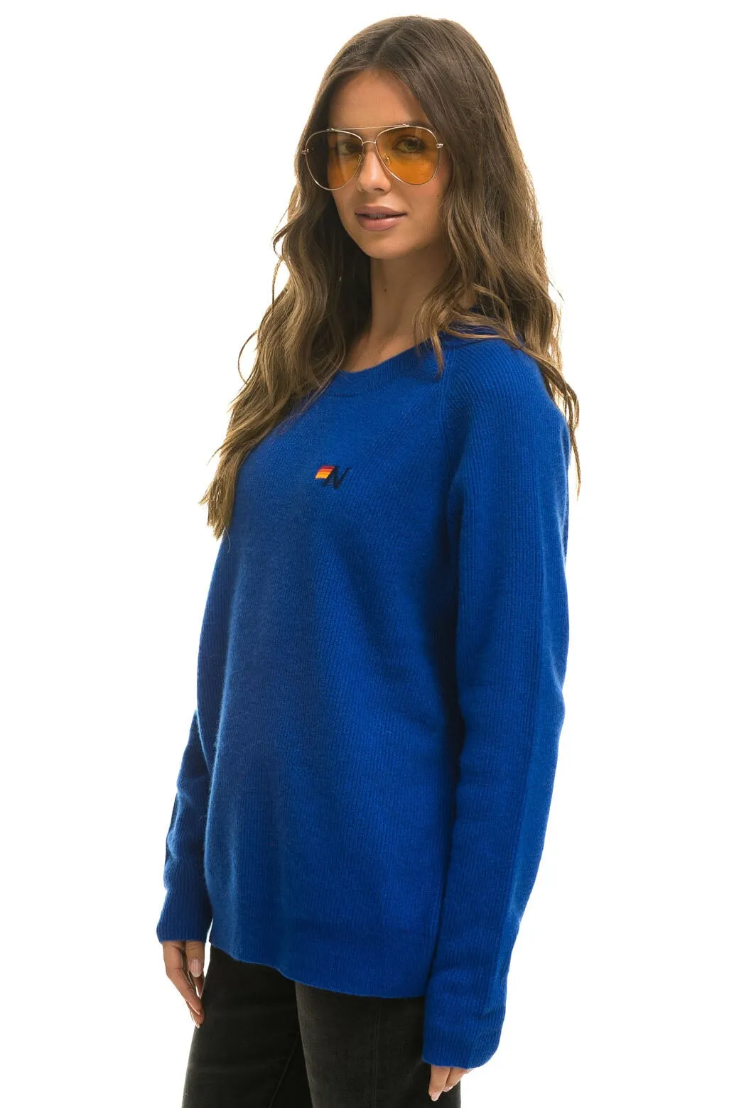 VINTAGE CABIN 2 UNISEX CASHMERE SWEATER - LAPIS sold by Aviator Nation product image thumbnail 5