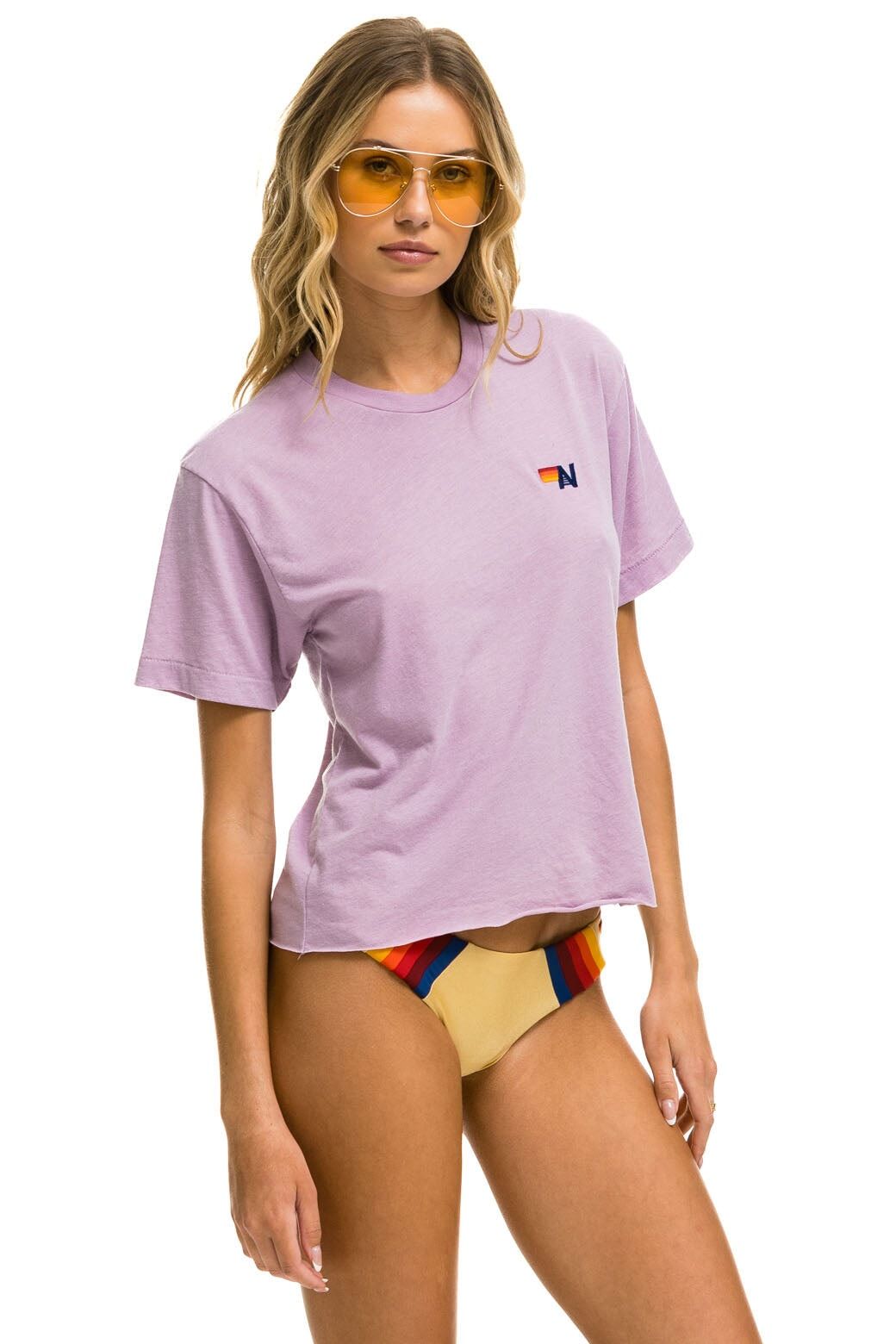 BASIC BOYFRIEND TEE - MAUVE sold by Aviator Nation product image thumbnail 2