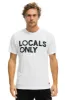 LOCALS ONLY TEE - WHITE sold by Aviator Nation