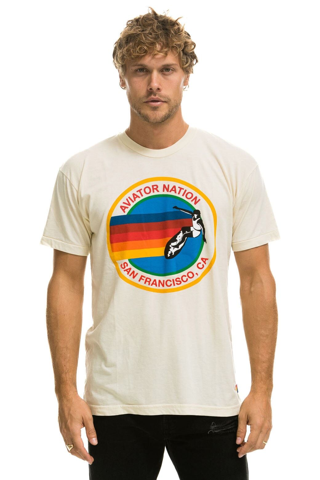 AVIATOR NATION SAN FRANCISCO TEE - VINTAGE WHITE sold by Aviator Nation product image thumbnail 2
