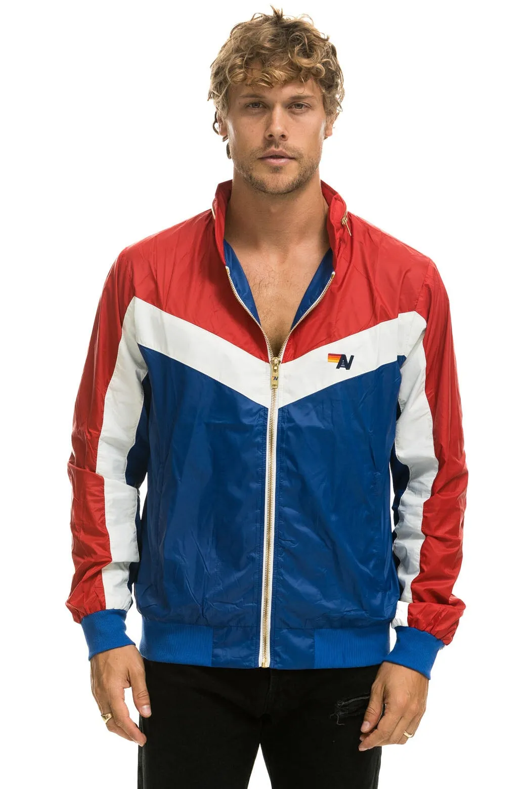 MEN'S WINDBREAKER JACKET - CLASSIC USA sold by Aviator Nation