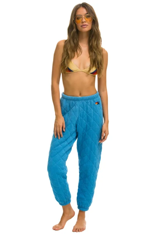QUILTED SWEATPANTS - OCEAN sold by Aviator Nation