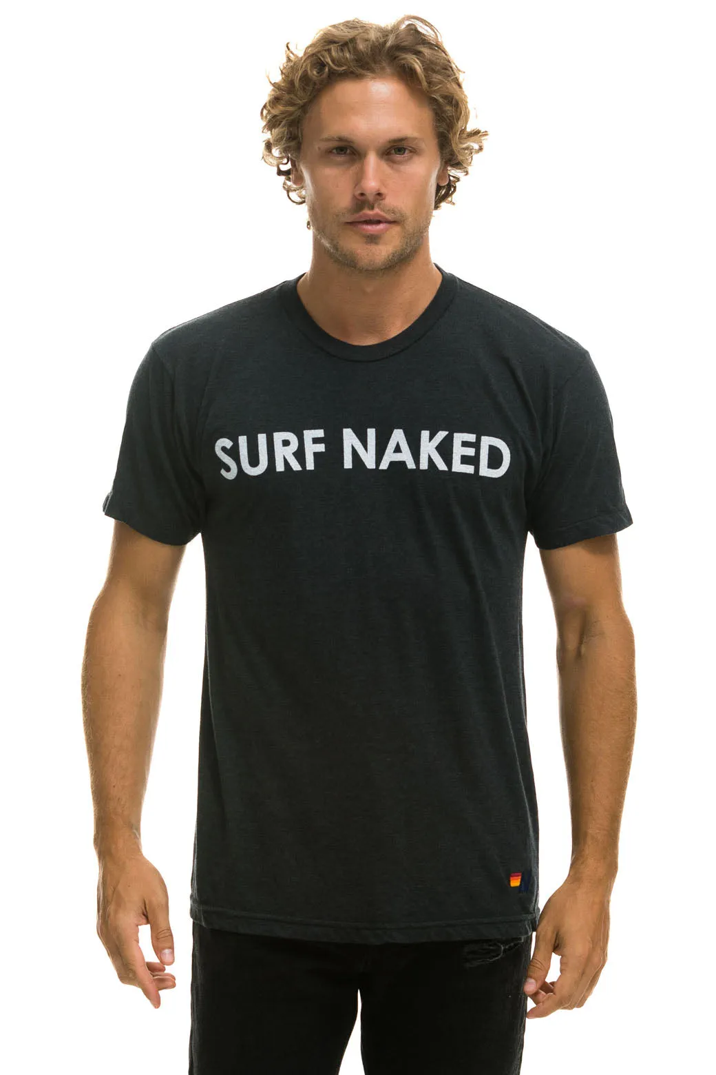 SURF NAKED TEE - CHARCOAL sold by Aviator Nation product image thumbnail 4