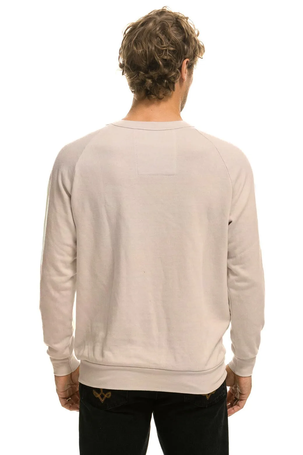 BOLT CREW SWEATSHIRT - SAND // BLUE sold by Aviator Nation product image thumbnail 3