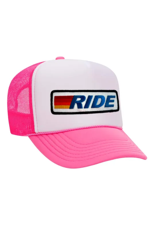 RIDE LOGO - VINTAGE LOW RISE TRUCKER sold by Aviator Nation