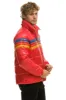 4 STRIPE LUXE TRAVELER JACKET - GLOSSY CHERRY sold by Aviator Nation