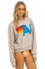 LOGO RELAXED CREW SWEATSHIRT - SAND sold by Aviator Nation