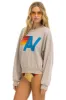 LOGO RELAXED CREW SWEATSHIRT - SAND sold by Aviator Nation