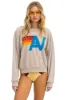 LOGO RELAXED CREW SWEATSHIRT - SAND sold by Aviator Nation