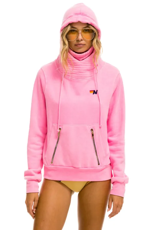 NINJA PULLOVER HOODIE - NEON PINK sold by Aviator Nation