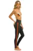 FULL LENGTH HI-RISE 5 STRIPE LEGGINGS - CHARCOAL sold by Aviator Nation