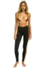 FULL LENGTH HI-RISE 5 STRIPE LEGGINGS - CHARCOAL sold by Aviator Nation