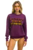NEVER STOP CHASING RAINBOWS CREW SWEATSHIRT - PURPLE sold by Aviator Nation
