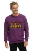 NEVER STOP CHASING RAINBOWS CREW SWEATSHIRT - PURPLE sold by Aviator Nation