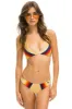 5 STRIPE RACERBACK BIKINI TOP - GOLD sold by Aviator Nation