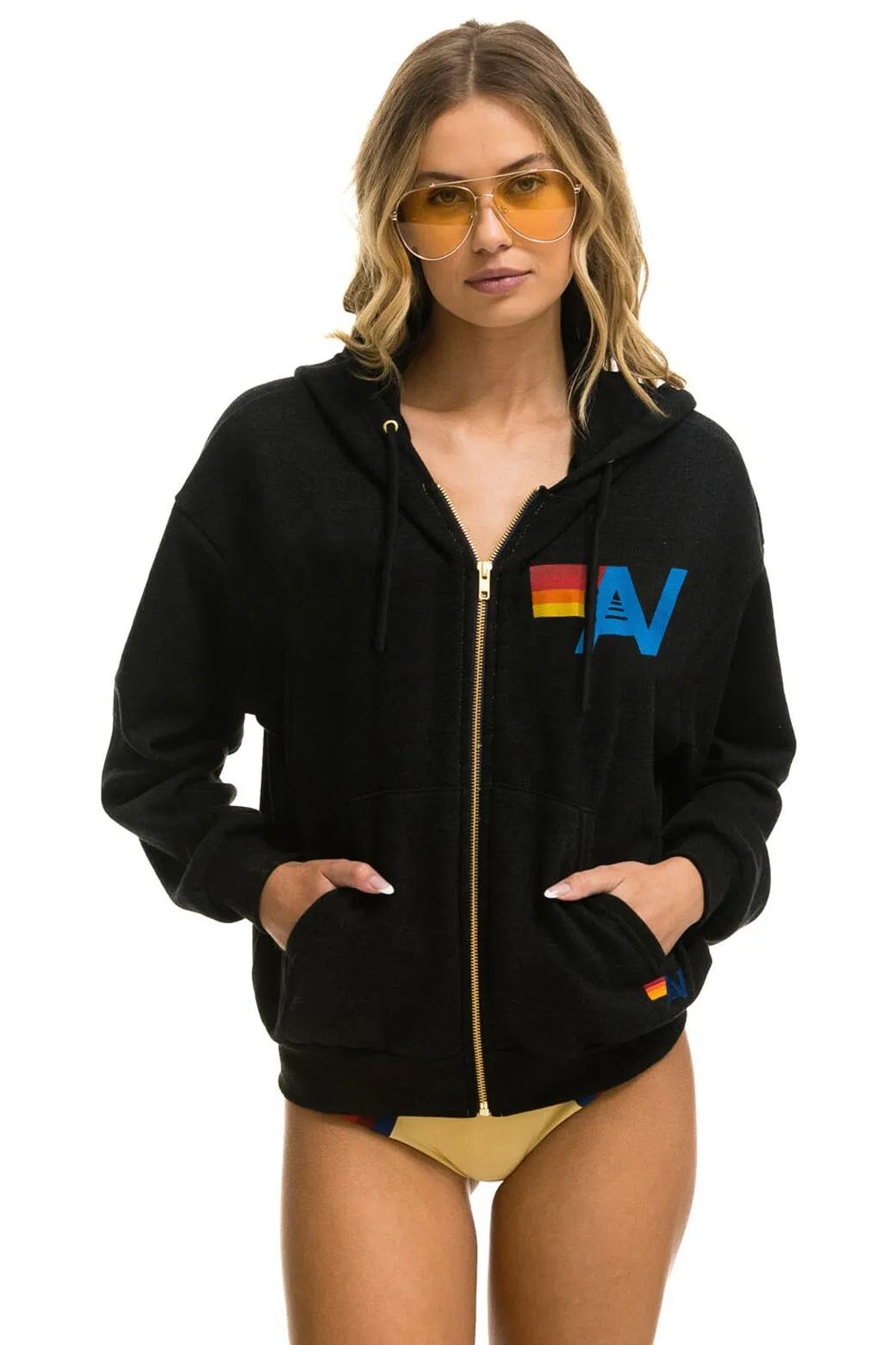 WMPXO 2024 COLISEUM CONCERT RELAXED ZIP HOODIE - BLACK sold by Aviator Nation