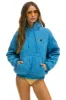 QUILTED RELAXED PULLOVER HOODIE - OCEAN sold by Aviator Nation