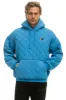 QUILTED RELAXED PULLOVER HOODIE - OCEAN sold by Aviator Nation