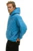 QUILTED RELAXED PULLOVER HOODIE - OCEAN sold by Aviator Nation
