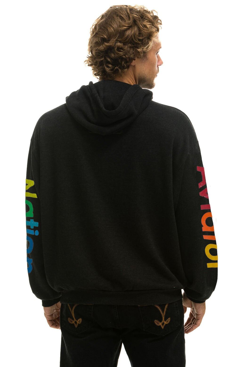 AVIATOR NATION AUSTIN RELAXED PULLOVER HOODIE - BLACK sold by Aviator Nation product image thumbnail 4