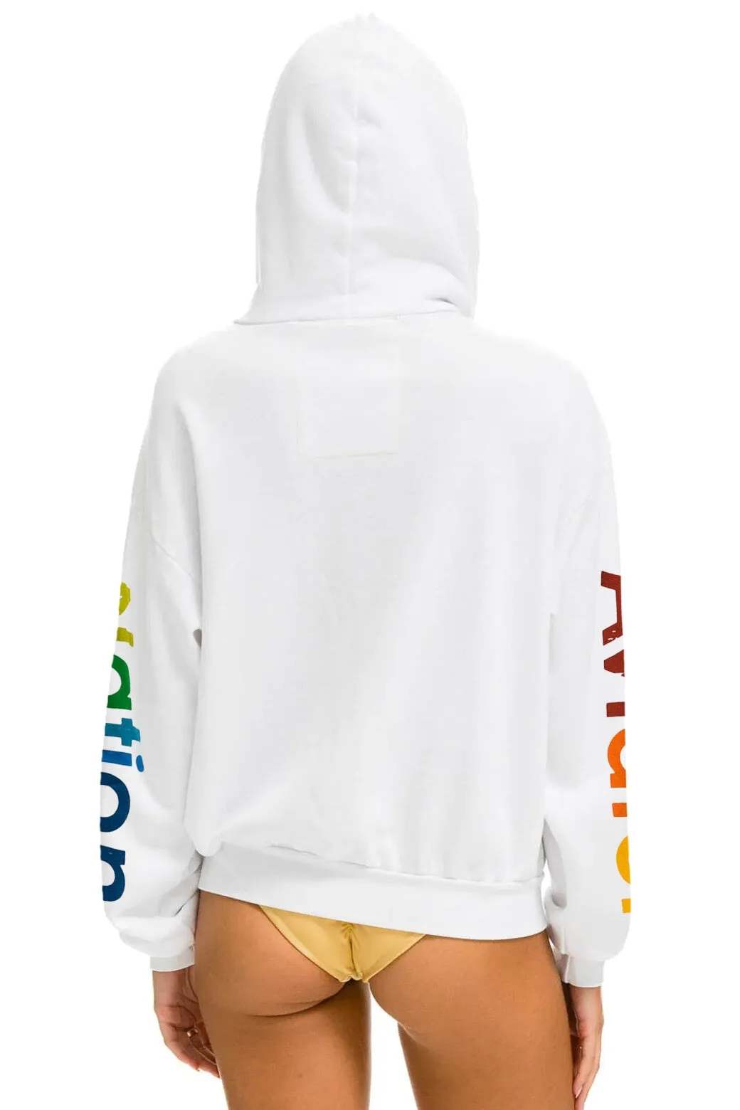 WASTE MANAGEMENT OPEN 2024 RELAXED ZIP HOODIE - WHITE sold by Aviator Nation product image thumbnail 3