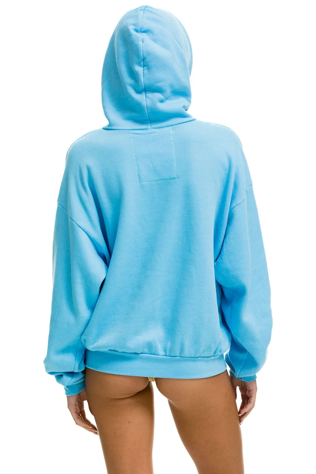 LOGO PULLOVER RELAXED HOODIE - SKY sold by Aviator Nation product image thumbnail 5