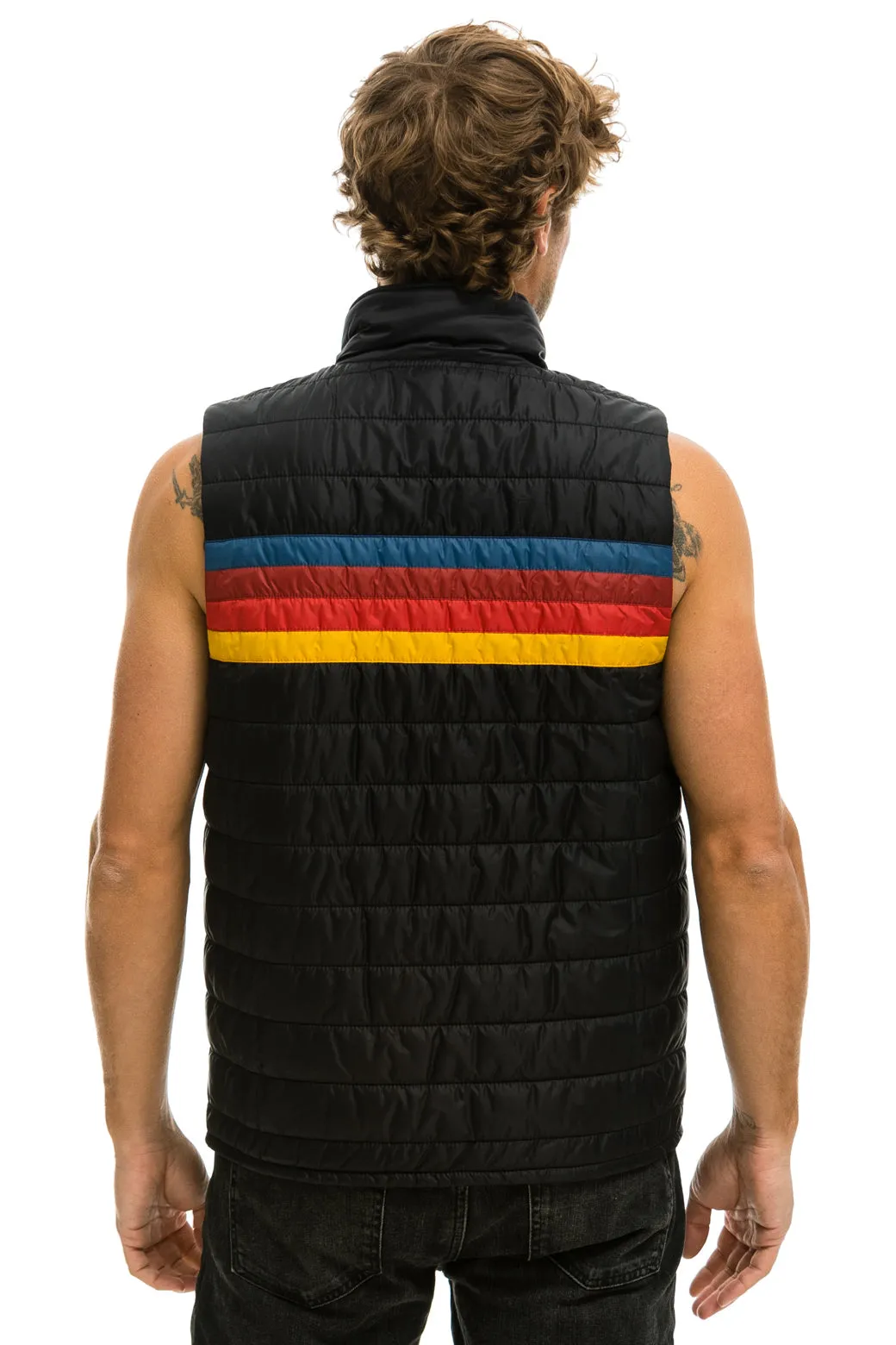 MEN'S 4 STRIPE VEST - BLACK sold by Aviator Nation product image thumbnail 5