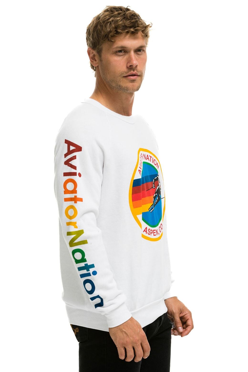 AVIATOR NATION ASPEN SWEATSHIRT - WHITE sold by Aviator Nation product image thumbnail 4