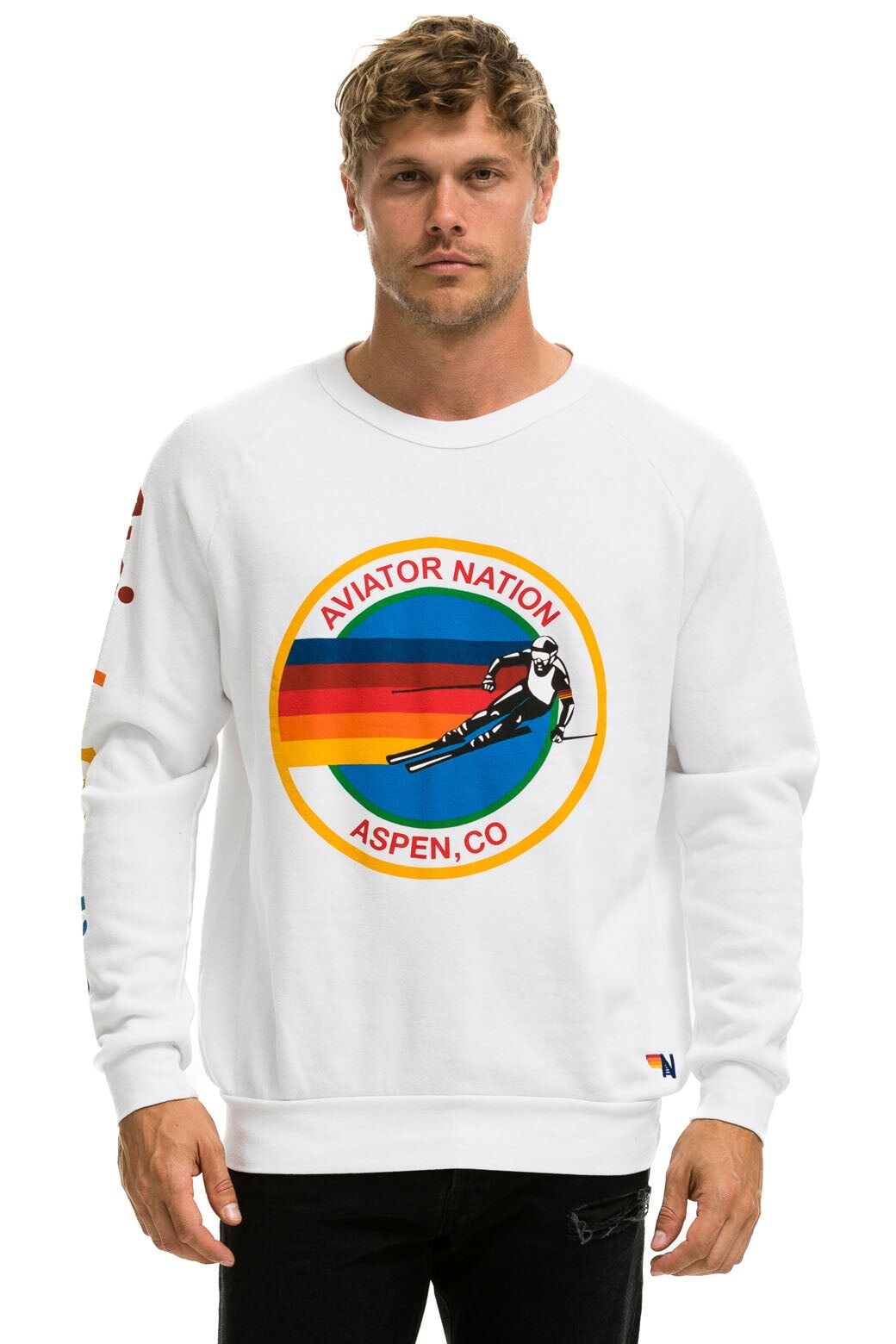 AVIATOR NATION ASPEN SWEATSHIRT - WHITE sold by Aviator Nation product image thumbnail 2