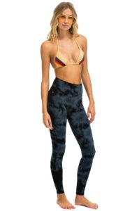 HAND DYED FULL LENGTH HI-RISE LEGGINGS - TIE DYE SMOKE sold by Aviator Nation