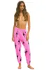 BOLT STITCH REPEAT SWEATPANTS - NEON PINK // BLACK sold by Aviator Nation