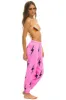 BOLT STITCH REPEAT SWEATPANTS - NEON PINK // BLACK sold by Aviator Nation