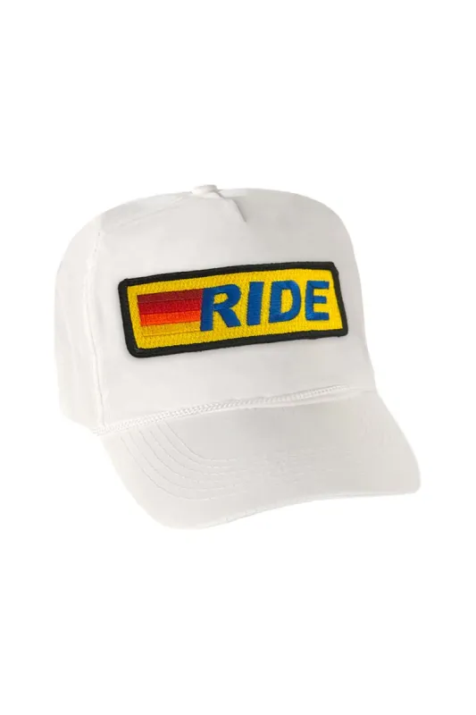 RIDE LOGO - VINTAGE NYLON TRUCKER sold by Aviator Nation