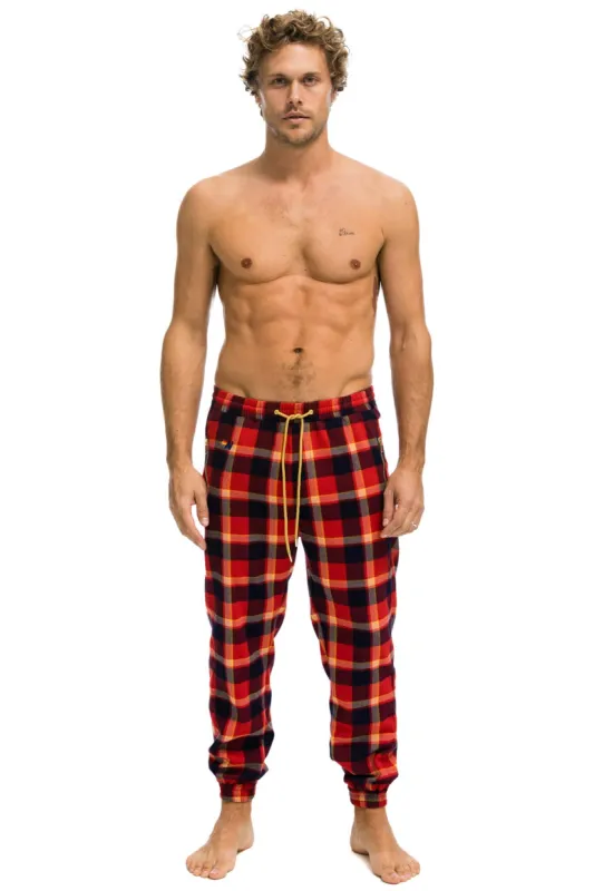 UNISEX PLAID LODGE PANT - RUGBY PLAID sold by Aviator Nation