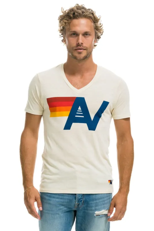 LOGO VNECK - VINTAGE WHITE sold by Aviator Nation