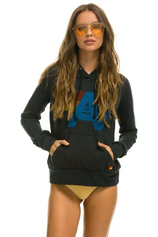 LOGO PULLOVER HOODIE - CHARCOAL sold by Aviator Nation