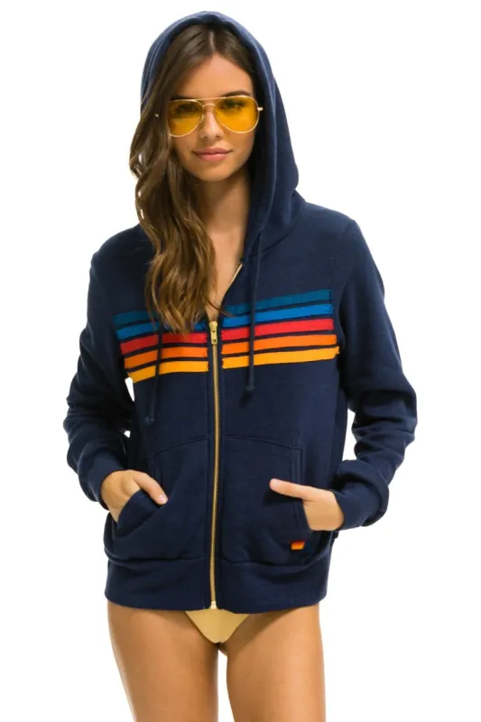 5 STRIPE HOODIE - NAVY 2 sold by Aviator Nation