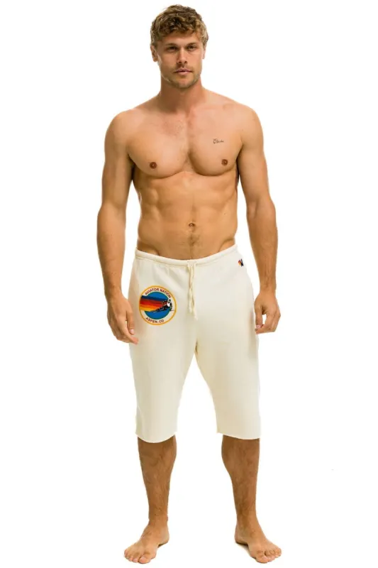 MEN'S AVIATOR NATION ASPEN SWEATSHORTS - VINTAGE WHITE sold by Aviator Nation