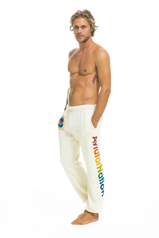 AVIATOR NATION LA JOLLA SWEATPANTS - VINTAGE WHITE sold by Aviator Nation