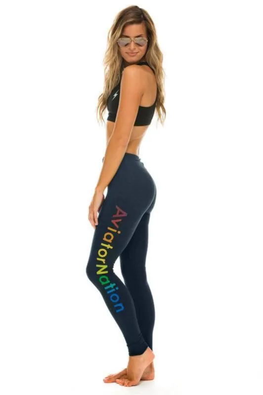 AVIATOR NATION FULL LENGTH LEGGINGS - NAVY sold by Aviator Nation